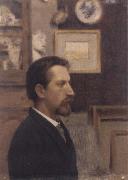 Fernand Khnopff Portrait of a Man oil painting